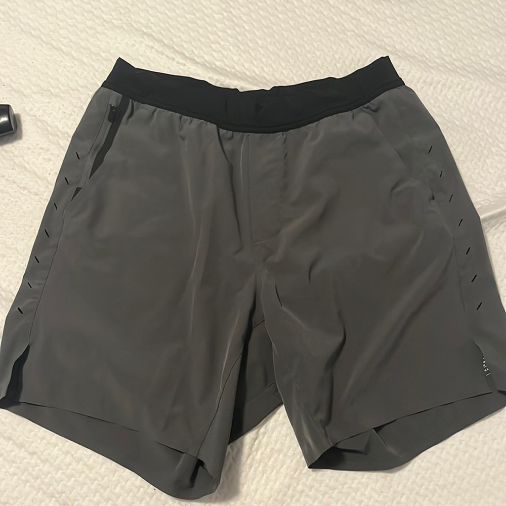 Grey men’s running shorts